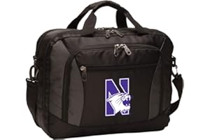 BROAD BAY Northwestern University Laptop Computer Bag Northwestern Wildcats Messenger Briefcase Bag
