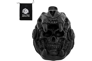 Aztec Death Whistle, Skull Quetzalcoatl Design 125+ Decibels Loudest Authentic Human Sounding Screams War Whistles Real Screa