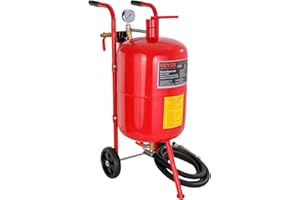 Sand Blaster VEVOR 10Gal Pot Sandblaster, 125 Psi Pressure Sand Blasting Complete Kit for Paint, Stain, Rust Removal and Special Surface Treatment of Material