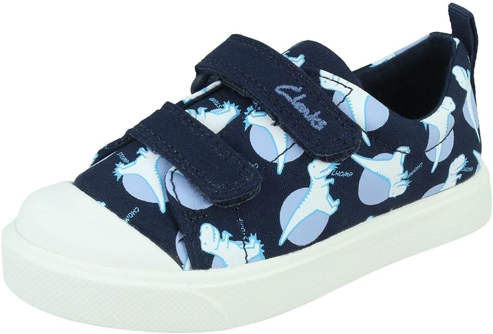 Clarks City Bright Toddler Textile Canvas in Wide Fit Size Clarks City Bright Toddler Textile Canvas in Wide Fit Size