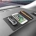 Karlor 2 Pack Sticky Anti-Slip Gel Pads for Cell Phones, Premium Non-Slip Car Dashboard Mat for Cell Phones, Sunglasses, Keys, Speakers,Coins and More-Black (Large Size 8.9 X 5.7 inch)