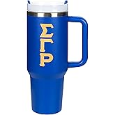 BBGreek Sigma Gamma Rho Sorority Paraphernalia - SGRHO- Official Vendor - 40 oz Stainless Steel Insulated Tumbler - Greek Letters
