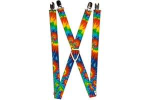 Buckle-Down unisex-adults Buckle-down Suspender - Tie Dye