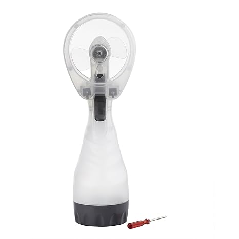 TRIXES Wassersprüher, Kühler, Ventilator batteriebetrieben, Sommer, Strand, Spaß, Wasserpistole