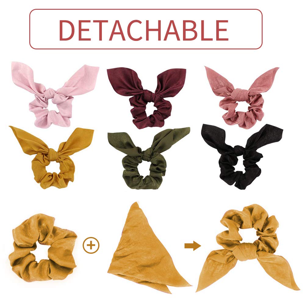 Headbands for Women Twist Bow Wired Scarf Hair Scarf Accessory Hair Band Vintage Flower Headband Printed Head Scarf Elastic Hairband Bandana Boho Hairbands Hair Accessories, 10PCS