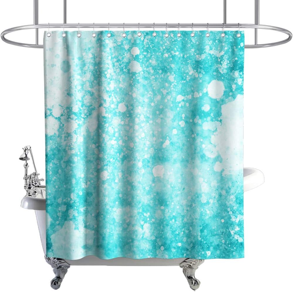 Ocean Shower Curtain Summer Water Splashing Theme Cloth