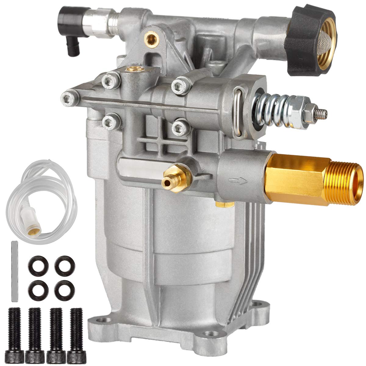 Photo 1 of MUTURQ 3/4" Shaft Horizontal Pressure Washer Pump, 2600-3000 PSI, 2.5 GPM, OEM Replacement Pump for Honda GC160,309515003,308418007,020241 and More