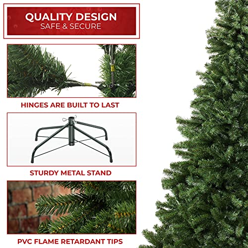 Casafield 7.5FT Realistic Green Spruce Artificial Holiday Christmas