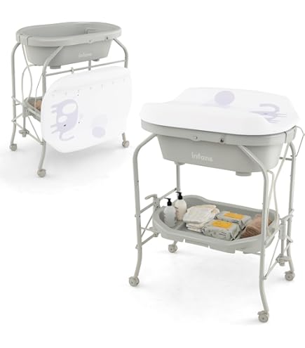 thumbnail image 2 of Beberoad Love Baby Changing Table – Adjustable Height Nursery Changing Station With Soft Pad 2 of 14