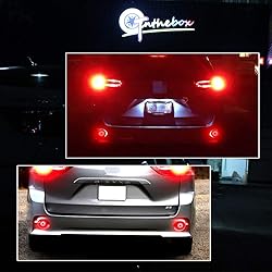 GTINTHEBOX Red Lens Led Rear Bumper Reflector Tail