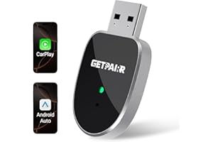 Wireless CarPlay & Android Auto Adapter 2025 Upgrade 2-in-1 Mini Auto-Reconnect, Stable Control and No Delay, Easy Setup for 