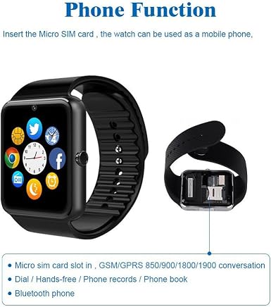Reloj Celular Smartwatch Bluetooth Cámara Micro Sd Sim Card Outlet Store,  UP TO 63% OFF | www.apmusicales.com