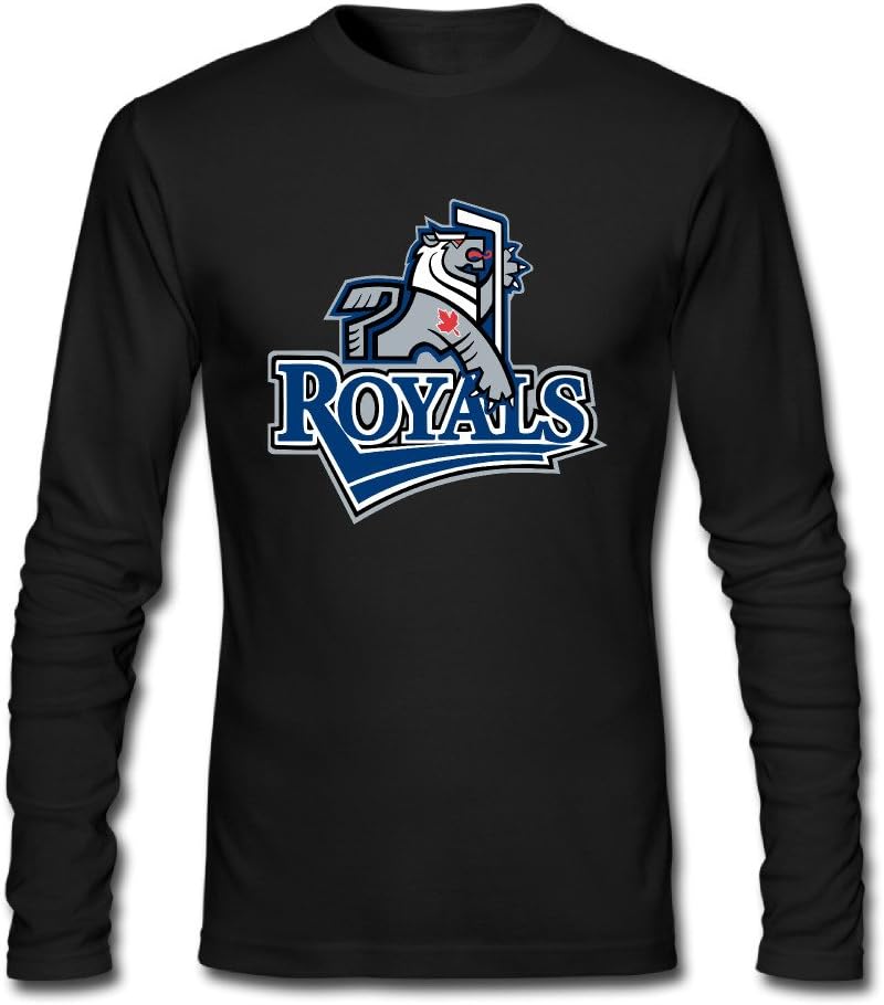 Men's Victoria Royals Logo Long Sleeves Tee Black Amazon.ca Clothing