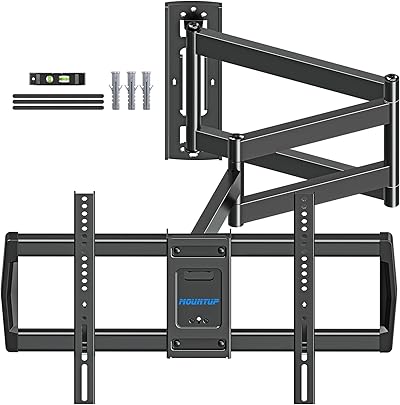 MOUNTUP 962mm Langarm TV Wandhalterung für 42–75 Zoll bis zu 45kg, Schwenkbare Neigbare Wandhalterung Fernseher, Extra Langer Reach Fernseher Halterung, Max VESA 600 x 400mm, EU0047-L