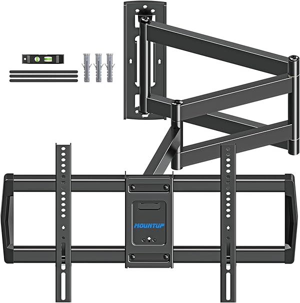 MOUNTUP 962mm Langarm TV Wandhalterung für 42–75 Zoll bis zu 45kg, Schwenkbare Neigbare Wandhalterung Fernseher, Extra Langer Reach Fernseher Halterung, Max VESA 600 x 400mm, EU0047-L