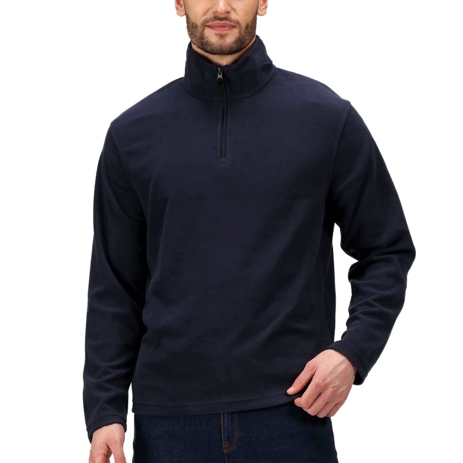 Regatta Men's Micro Zip Neck Fleece - Size XL - Dark Navy