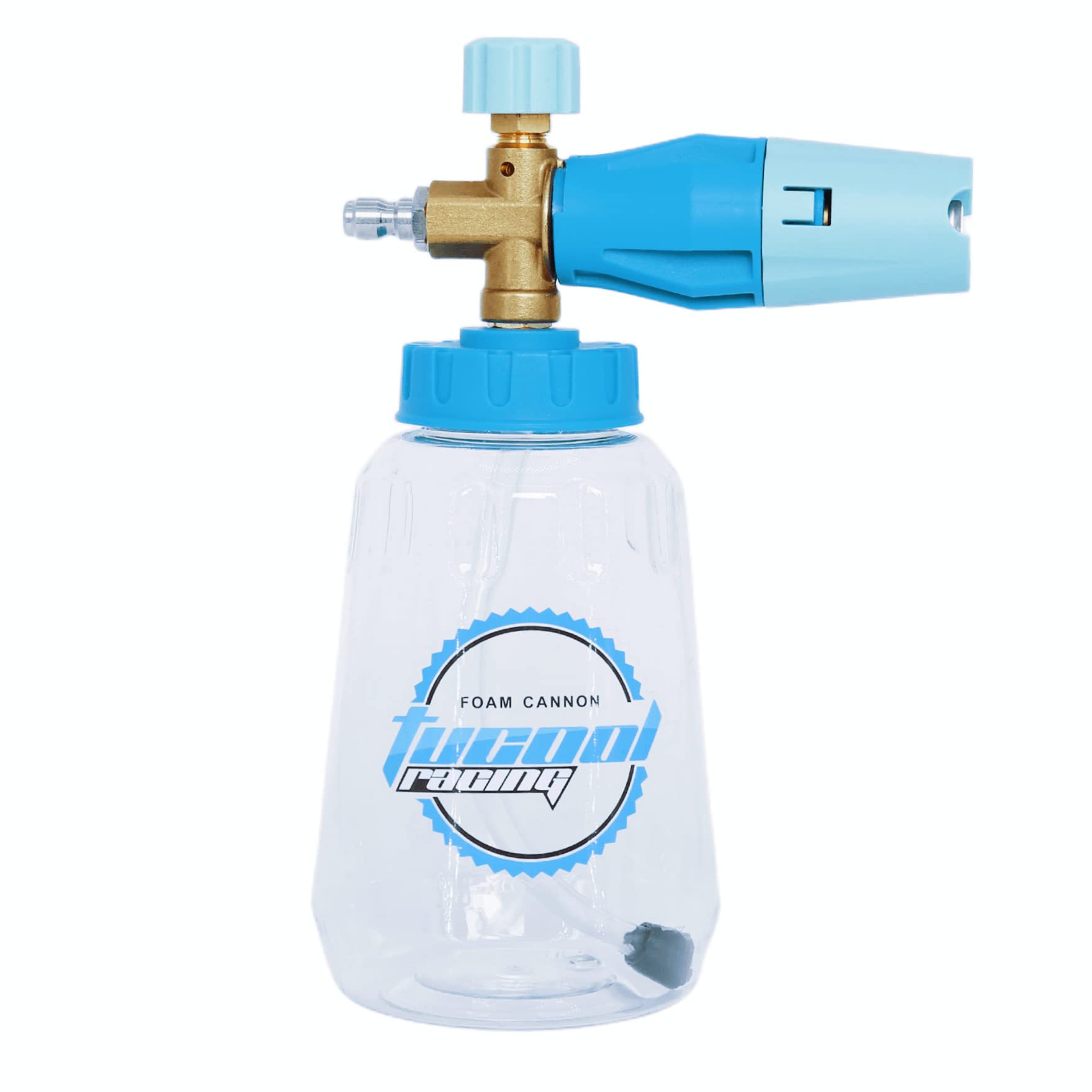 Tucool Racing Adjustable Foam Cannon 1/4 inch Quick Connector, Snow Foam Lance for Karcher K2/K3/K4/K5/K6/K7, Car Wash Foam Sprayer for Karcher K1700 K1800 K1900 (Transparent)