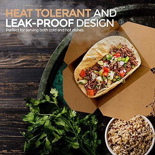 3 Microwaveable+Kraft+Grease+Resistant+Containers