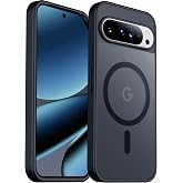 SPIDERCASE Magnetic for Google Pixel 10/Pixel 10 Pro Case, Black | Military Grade Drop Protection Slim Translucent Matte Shockproof Anti-Fingerprint Phone Case for Pixel 10/10 Pro