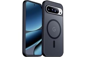 SPIDERCASE Magnetic for Google Pixel 10/Pixel 10 Pro Case, Military Grade Drop Protection Slim Translucent Matte Shockproof Anti-Fingerprint Phone Case for Pixel 10/10 Pro 6.3 inch, Black