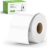 Nelko Genuine 2.25" x 1.25" Direct Thermal Labels, Barcode Labels Compatible with Nelko PL70E Label Printers, Self-Adhesive Labels, Barcode Stickers, White/1000 Labels (Commercial Grade)