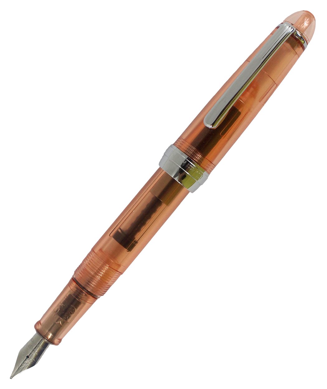 Gullor Jinhao 992 Plastic Fountain Pen, Transparent, Orange