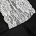 FANCYINN® Women Deep V-Neck Lace Patchwork Skater Mini Cocktail Dress Black S
