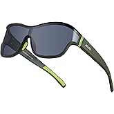 Jefoo Fit Over Glasses Oversized Polarized Sports Sunglasses for Women Men Trendy Retro Sun Glasses UV400 Protection