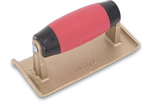 QLT by MARSHALLTOWN Bronze Hand Edgers, Concrete Tools, Soft Grip Handle, 6 x 2-3/4, 7588