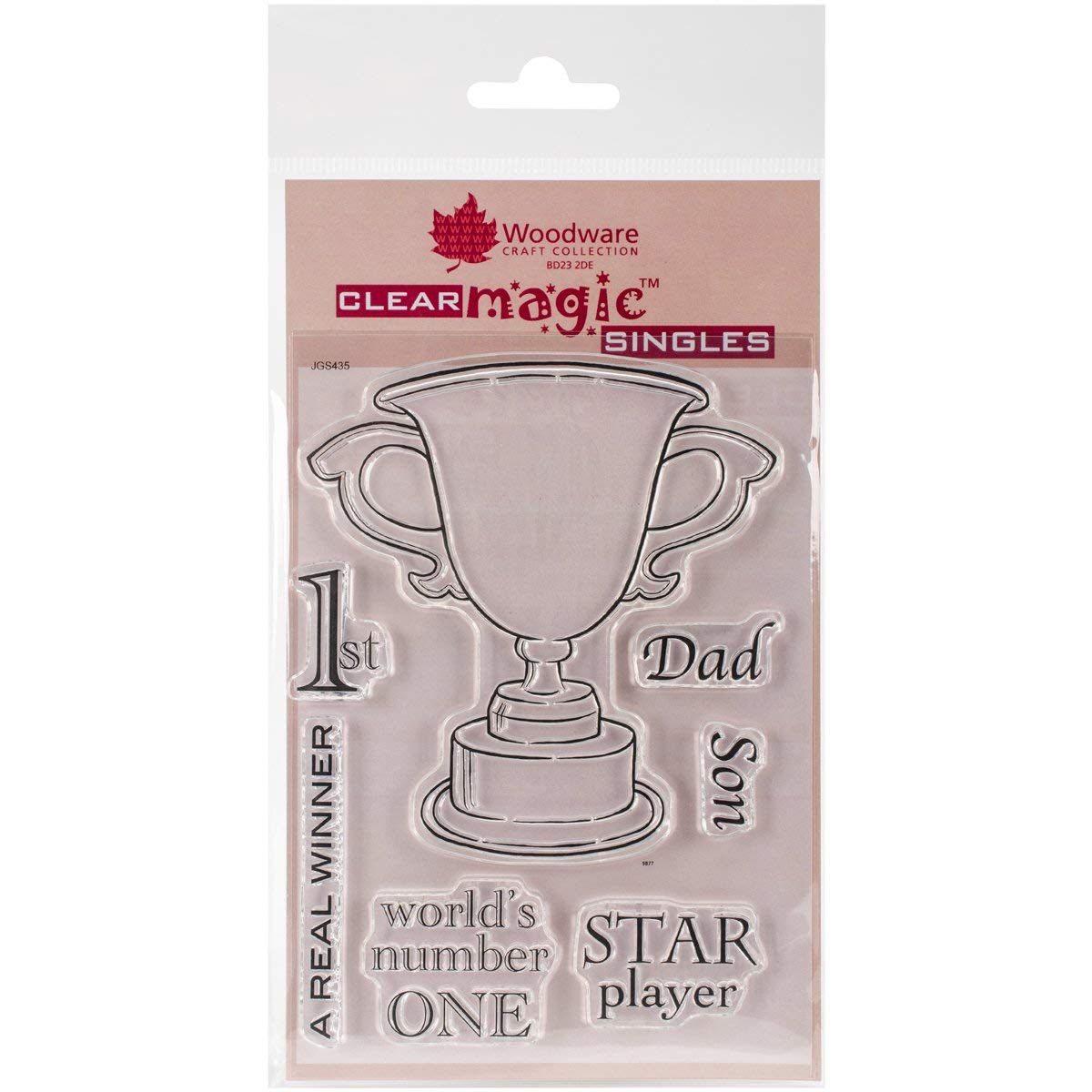 Woodware Jane Gill-Clear Magic Stamp-Winning Cup, Acrylic, A6