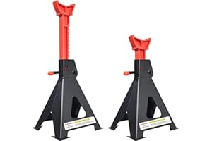 NUCHOICE 6 Ton Jack Stands, Heavy Duty 13,000 lbs Capacity, Pair for Lifting SUVs, Pickup Trucks, Cars, UTVs/ATVs