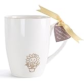 HOME SMILE Teacher Appreciation Gifts for Women Coffee Mug-Thank You for Helping Me to Grow-Teacher Days of the Week Retirement Graduation Tea Cup for Teachers from Students,12 oz Ceramic