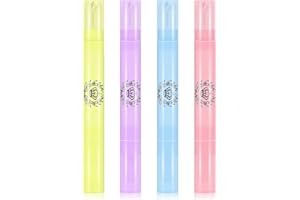 Ownest 4 Pcs Nail Polish Corrector Remover Pen, Nail Edge Cleaning Pen, Makeup Remover Manicure Pen with Cotton Tip, Nail Correction Pen Can Hold Makeup Remover