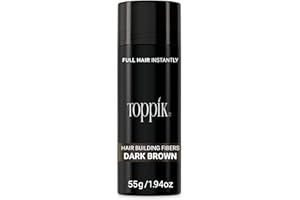 TOPPIK Hair Building Fibers, Value Size 55 g, Fill In Fine or Thinning Hair, Instantly Thicker Looking, Multiple Shades for M