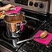 Premium Silicone Pot Holders for Kitchen - Easy to Clean Trivets for Hot Pots and Pans - This Kitchen Tool Works Well as Silicone Trivet, Hot Pads for Oven, Potholders (7x7 in, Fuchsia, 1 Pair)