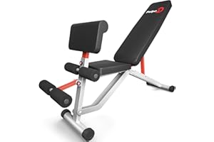 Pelpo Adjustable Weight Bench, Folding Weight Lifting Bench, Workout Bench for Home, Incline/Decline Bench for Full Body Workout