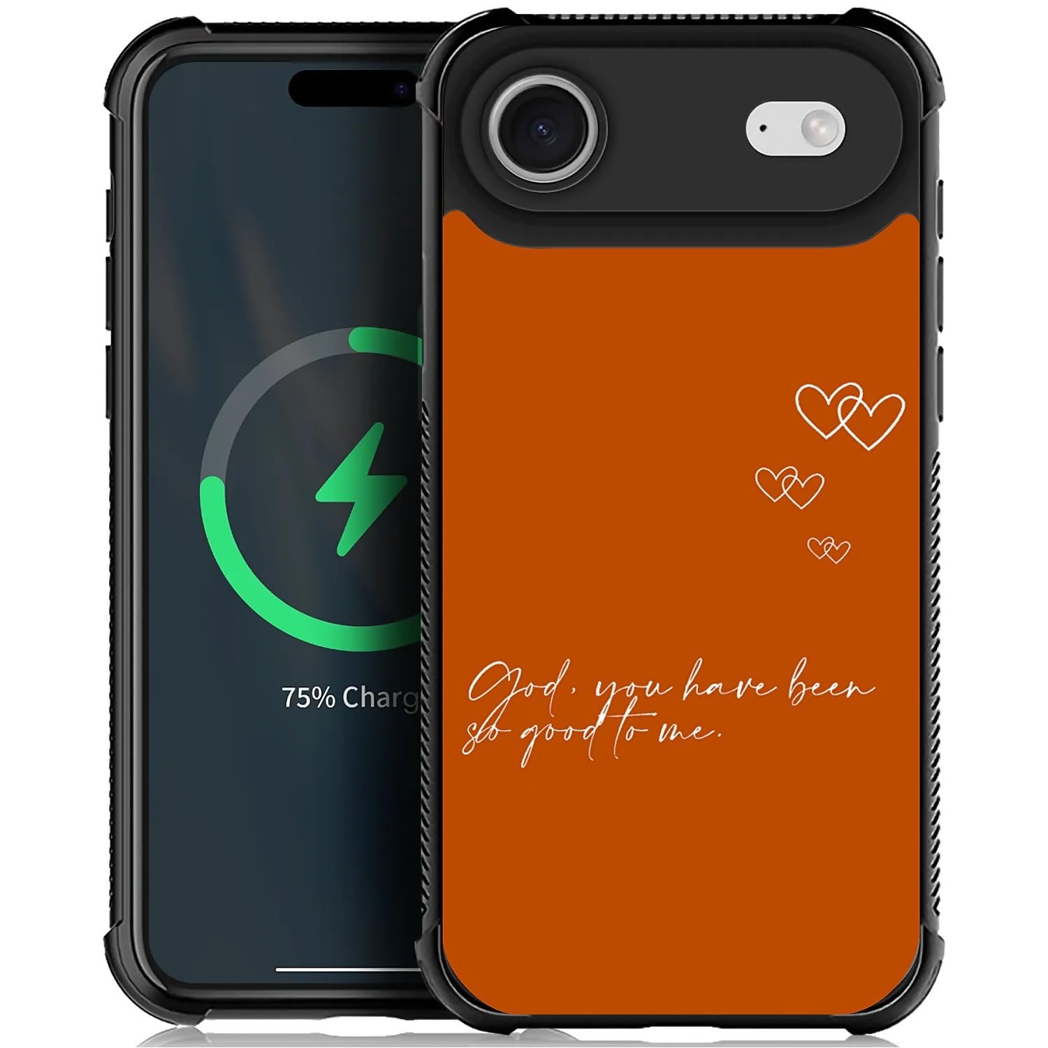 WANKBLC Compatible with iPhone 17 Air Magnetic Charge Case Shockproof Protective for Man Women Non-Slip for iPhone 17 Air Crazy Pattern Psalm Christian God You Have Been Good to Me