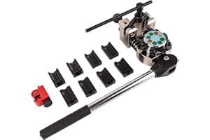 aremnry Professional Brake Line Flaring Tool, 45 Degree Single, Double, and Bubble Flaring for Soft Metal of Steel and Copper Lines