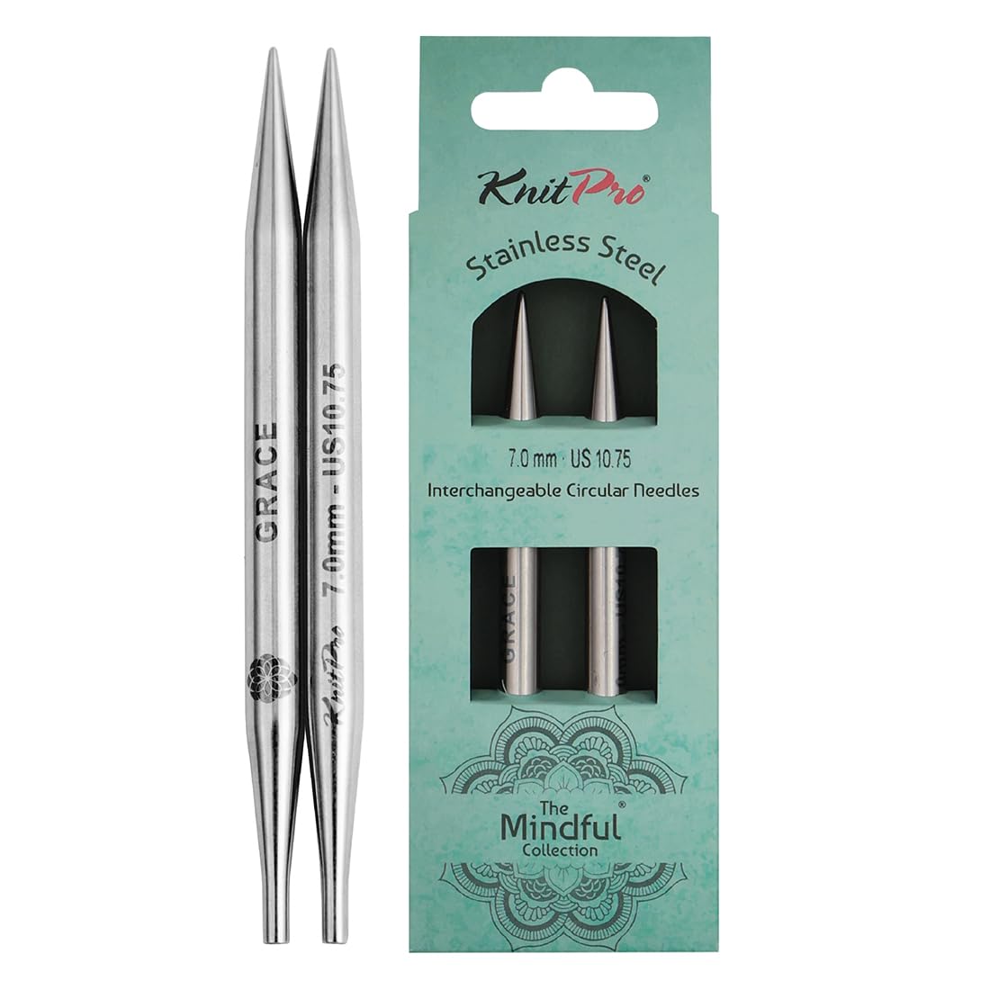 KnitPro The Mindful Collection Interchangeable Circular Needles 4" (10cm) | 7.00mm
