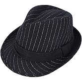 Unisex Fedora Hat Classic Trilby Hats Short Brim Manhattan Gangster Jazz Hat Timelessly Felt Stripe Fedora Dress Hats