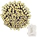LOENDE Outdoor String Lights Christmas Lights 3AA Battery Operated String Lights 8 Modes 100 LED String Lights for Christmas Tree, Wreath, Party, Patio, Garden, Home, Waterproof, Warm White