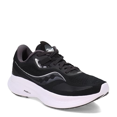 Saucony Men's Guide 15 Running Shoe, Black/White, Wide in Kenya