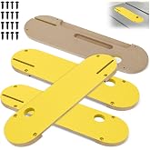 Zero Clearance Table Saw Insert for DeWalt with Riving Knife Slot | Miter Saw Zero Clearance Insert for DeWalt 7491, 7491RS, 7490 (Type 1), 744, 745, 746, 7480, with 16 Off-set Screws (4-Pack)