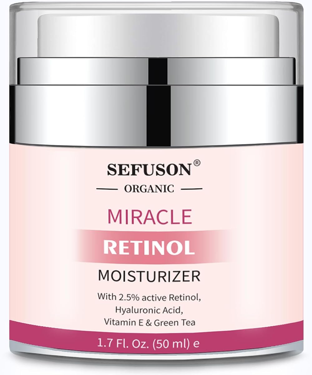 SEFUSON Retinol Moisturizer 2.5% 50ml Anti Aging Eye Face Cream Vitamin E