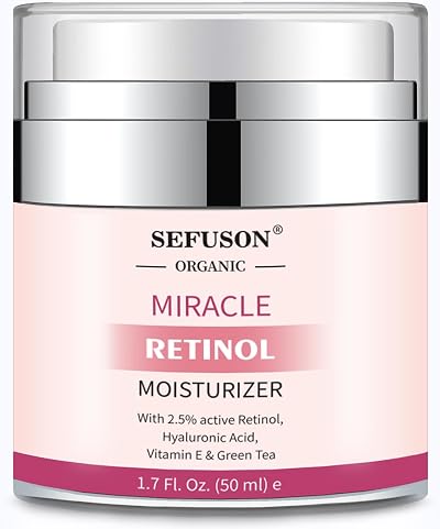 SEFUSON Retinol Moisturizer 2.5% 50ml Anti Aging Eye Face Cream Vitamin E