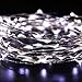 LUCKLED Outdoor Solar Powered String Lights, 120 LED White Fairy Starry Copper Wire Rope lights for Indoor, Garden, Home, Wedding, Christmas Party and Holiday Decorations