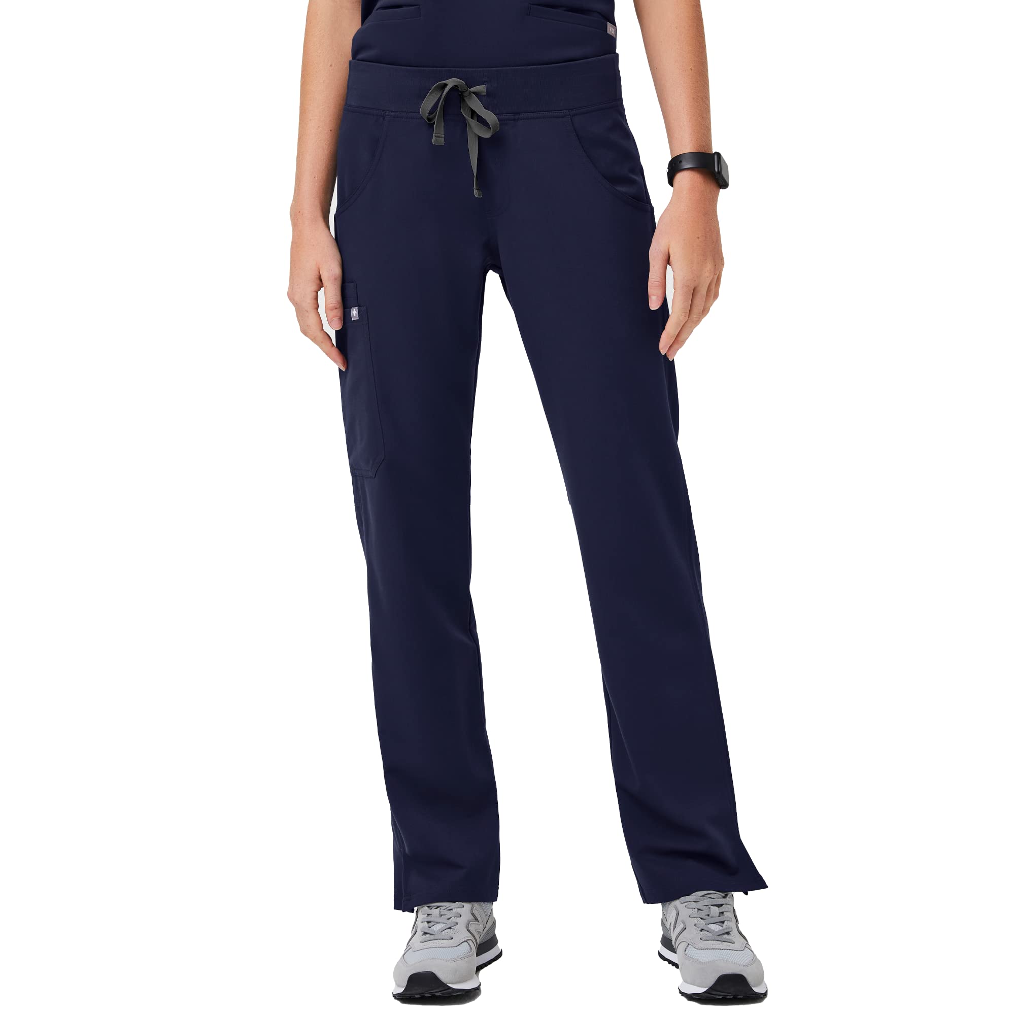 Photo 1 of FIGS Kade Cargo Scrub Pants for Women - Navy, M Petite