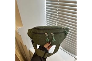 Waist Bag for Women Crossbody Bag Adjustable Strap Hip Pack for Traveling Casual Running Hiking Cycling, Deep Green, Simplici