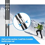 Glymnis Walking Poles 2 Pack Collapsible with Quick Lock System 110-130cm view 4