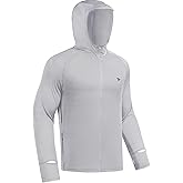 Rodeel Men’s UPF 50+ Zipper Sun Protection Shirt Fishing Hiking Outdoor Clothing Full Zip UV Neck Gaiter Hoodie